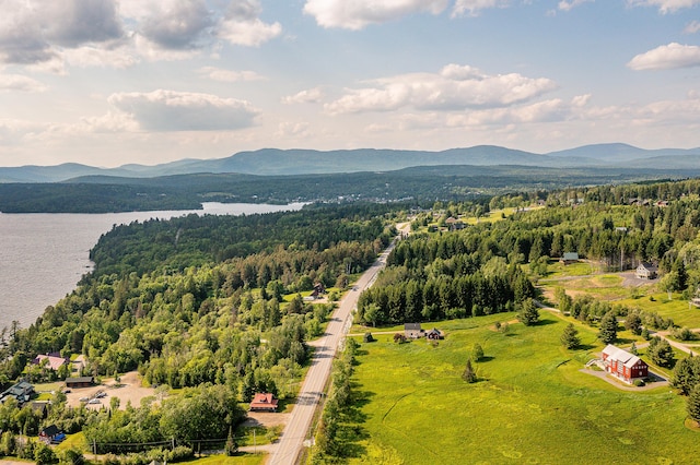 39 Kendall Farm Trl, Rangeley, ME 04970 - drone / aerial view of a water and mountain view and a forest