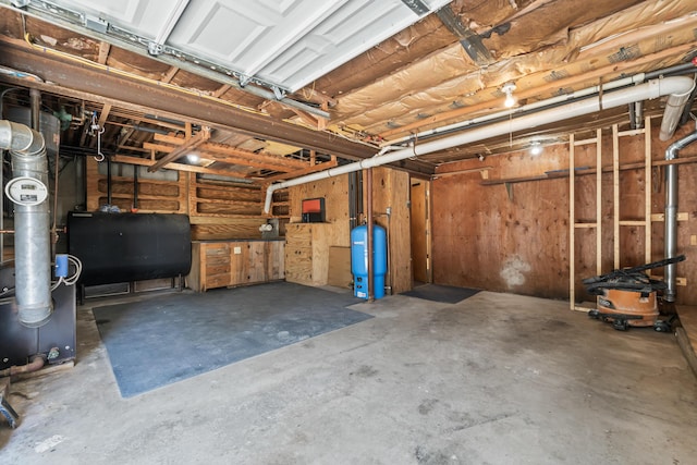 garage with heating fuel