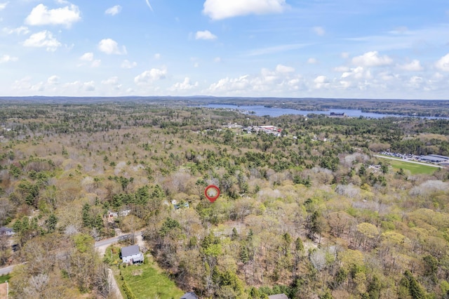 bird's eye view of a heavily wooded area