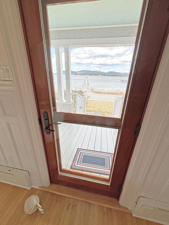 detailed view of wood finished floors