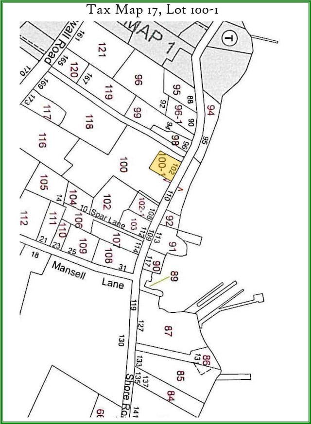 map of parcels