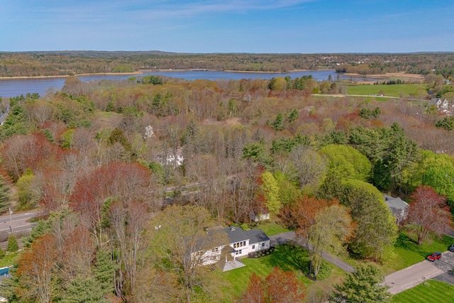 56 Carroll St, Falmouth, ME 04105 - view of property location featuring a nearby body of water and a heavily wooded area