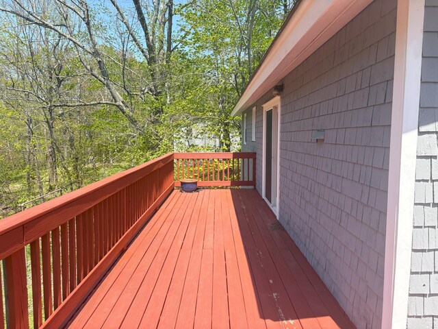 863 Sturtevant Hill Rd, Winthrop, ME 04364 - view of wooden deck