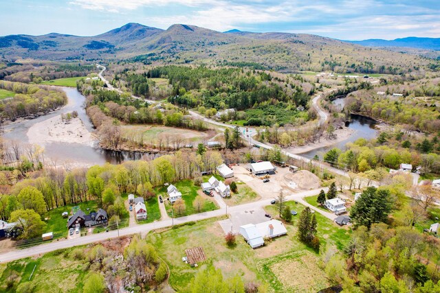 10 River St, Strong, ME 04983 - drone / aerial view of a water and mountain view