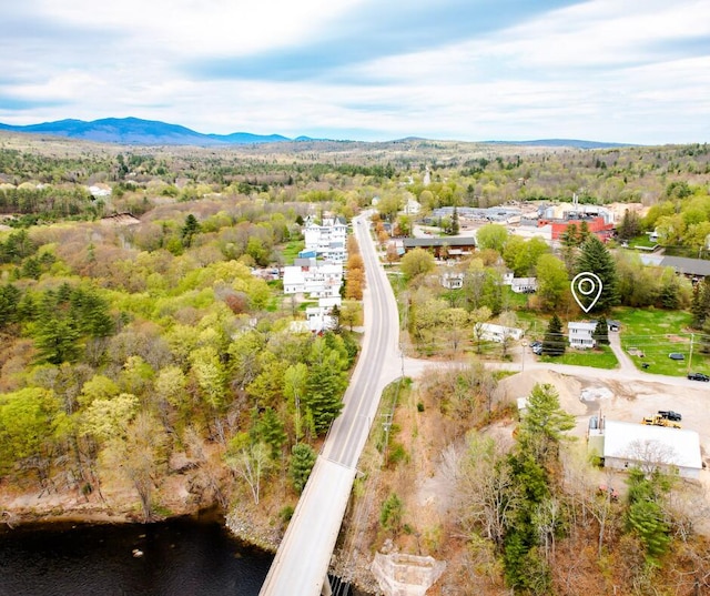 10 River St, Strong, ME 04983 - aerial view of a water and mountain view