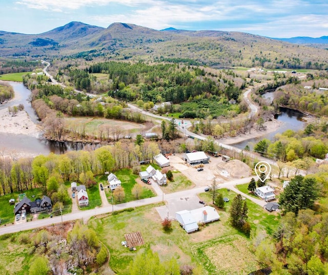 10 River St, Strong, ME 04983 - aerial view of a water and mountain view