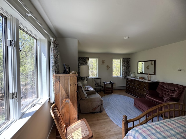 898 Sebec Village Rd, Sebec, ME 04481 - living room featuring wood finished floors and baseboards
