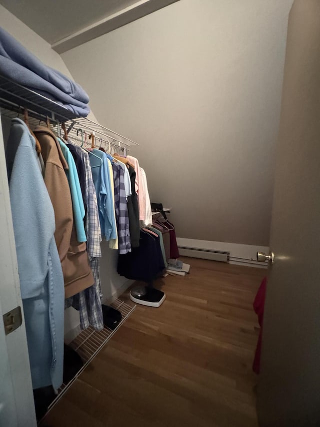 898 Sebec Village Rd, Sebec, ME 04481 - walk in closet with wood finished floors