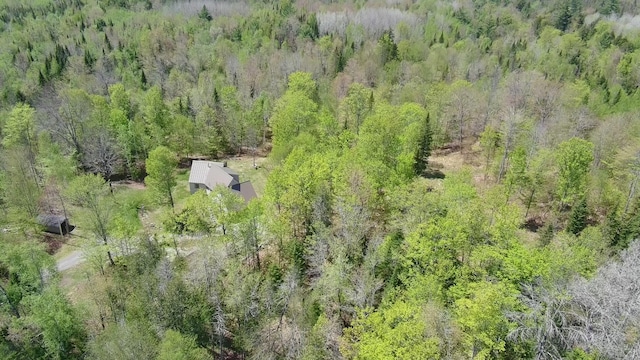 898 Sebec Village Rd, Sebec, ME 04481 - aerial view of property and surrounding area with a forest