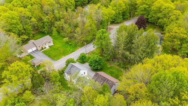 168 Beech Hill Rd, Auburn, ME 04210 - view from above of property featuring a forest
