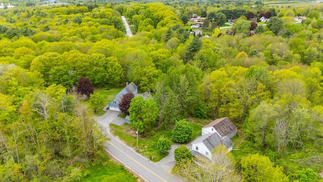 168 Beech Hill Rd, Auburn, ME 04210 - aerial view of property and surrounding area with a forest