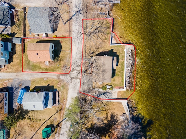 73 Wards Cove Rd, Standish, ME 04084 - aerial view of property and surrounding area with property boundaries highlighted