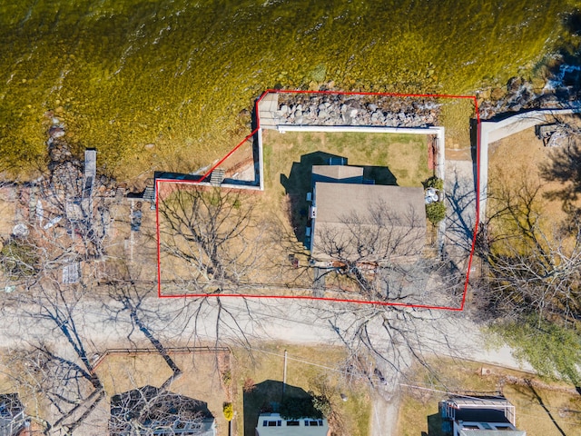 73 Wards Cove Rd, Standish, ME 04084 - view from above of property with property boundaries highlighted