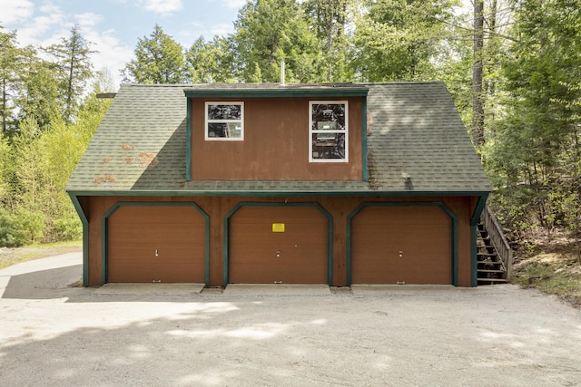 389 Castle Island Rd, Belgrade, ME 04917 - garage with a detached garage