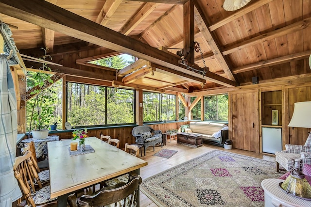 890 Salem Rd, Freeman Twp, ME 04983 - sunroom / solarium featuring an outdoor hangout area and a hot tub