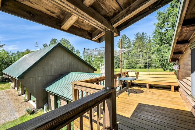 890 Salem Rd, Freeman Twp, ME 04983 - view of deck