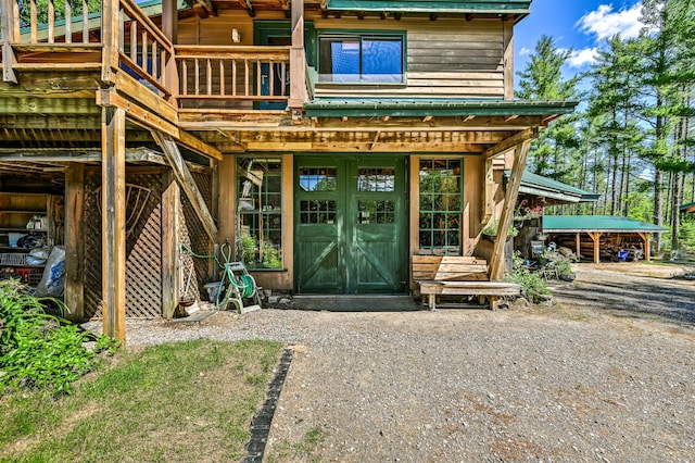 890 Salem Rd, Freeman Twp, ME 04983 - back of house with a wooden deck