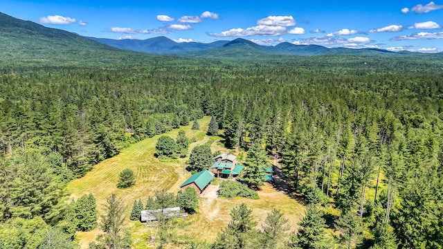 890 Salem Rd, Freeman Twp, ME 04983 - aerial view of a heavily wooded area and a mountainous background