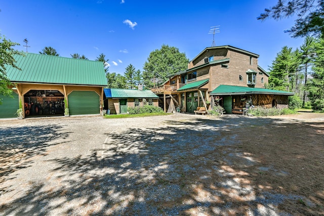 890 Salem Rd, Freeman Twp, ME 04983 - view of front of property with metal roof and driveway