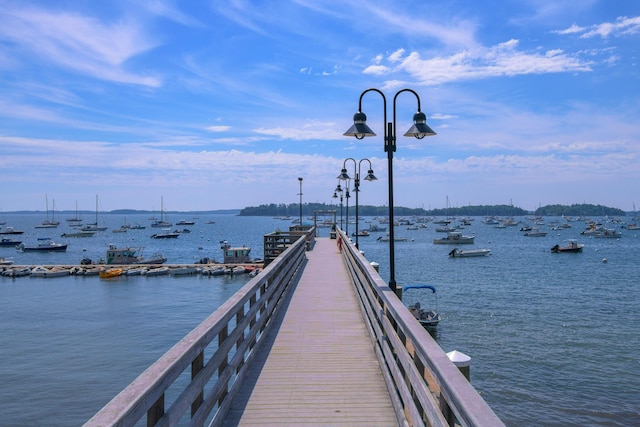 288 Foreside Rd, Falmouth, ME 04105 - dock area featuring a water view