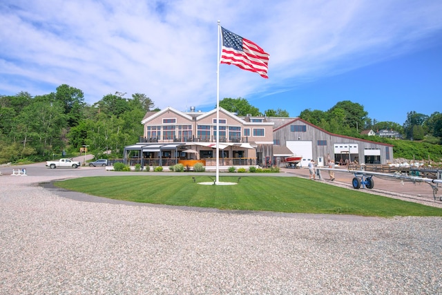 288 Foreside Rd, Falmouth, ME 04105 - view of building exterior with a garage