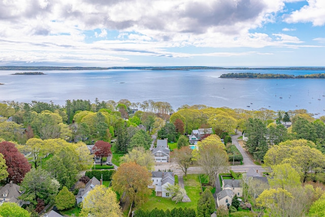 288 Foreside Rd, Falmouth, ME 04105 - aerial view of residential area featuring a large body of water