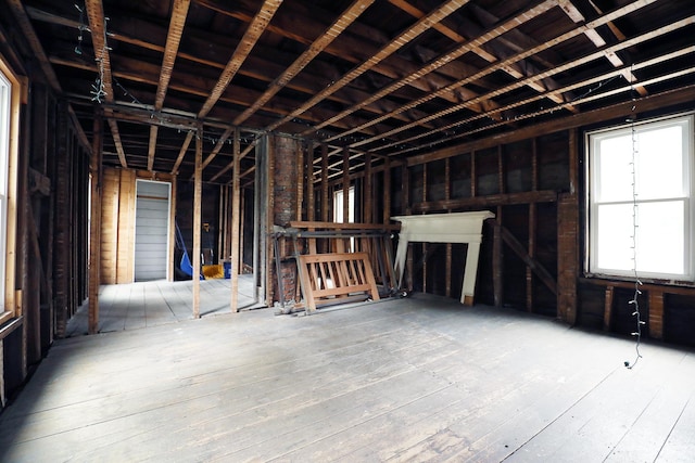 7 Middle St, Hallowell, ME 04347 - miscellaneous room featuring wood-type flooring