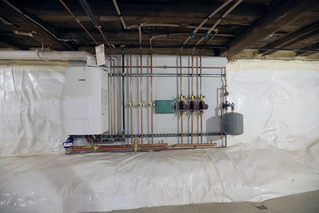 7 Middle St, Hallowell, ME 04347 - below grade area with water heater
