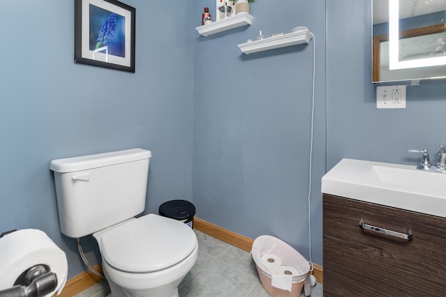 320 Grove St, Lewiston, ME 04240 - bathroom featuring vanity and tile patterned flooring