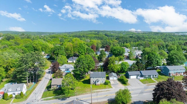 139 S Ave, Lewiston, ME 04240 - aerial view of property and surrounding area with a forest and nearby suburban area