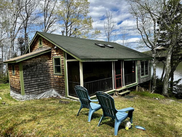 1080 Frenchtown Rd, Frenchtown Twp, ME 04441 - view of outdoor structure with a sunroom