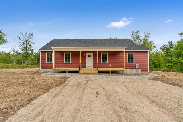 324 Gray Rd, Shapleigh, ME 04076 - view of front of property with a shingled roof and a porch