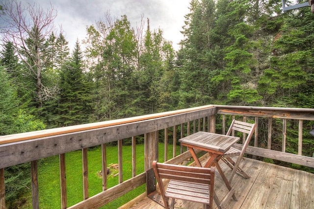 231 Kendall Farm Trl, Rangeley, ME 04970 - deck featuring a lawn