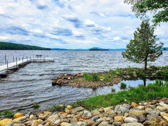 231 Kendall Farm Trl, Rangeley, ME 04970 - dock with a water and mountain view