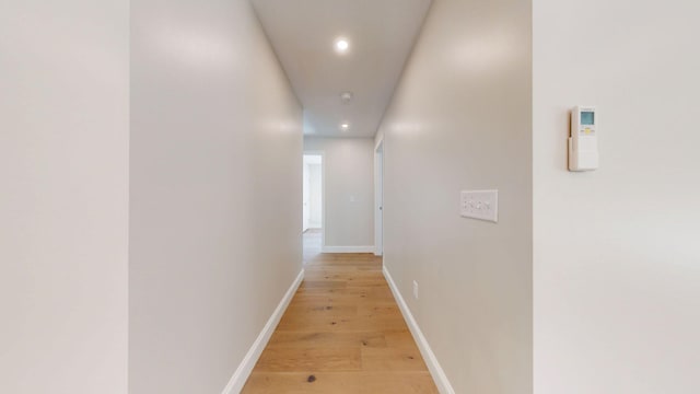 9 Country Dr, Old Orchard Beach, ME 04064 - hall with recessed lighting, light wood-style floors, and baseboards