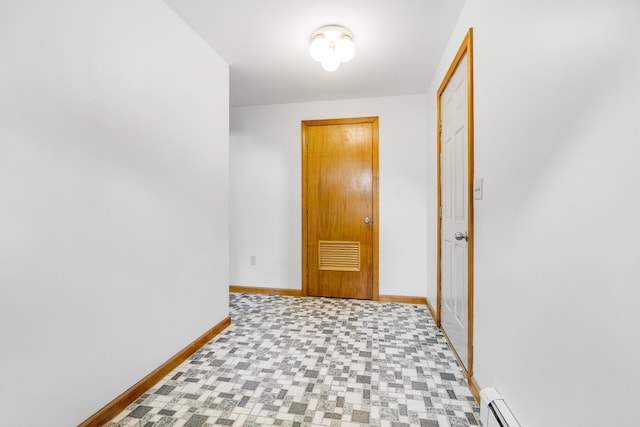 32 Thorne Ave, Lewiston, ME 04240 - hallway with baseboards and light flooring