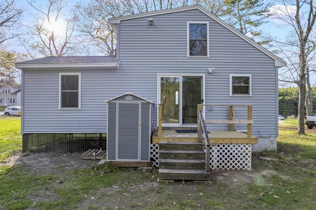 441 Middle Rd, Woolwich, ME 04579 - rear view of house featuring a deck