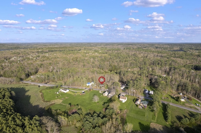 441 Middle Rd, Woolwich, ME 04579 - aerial overview of property's location featuring a heavily wooded area