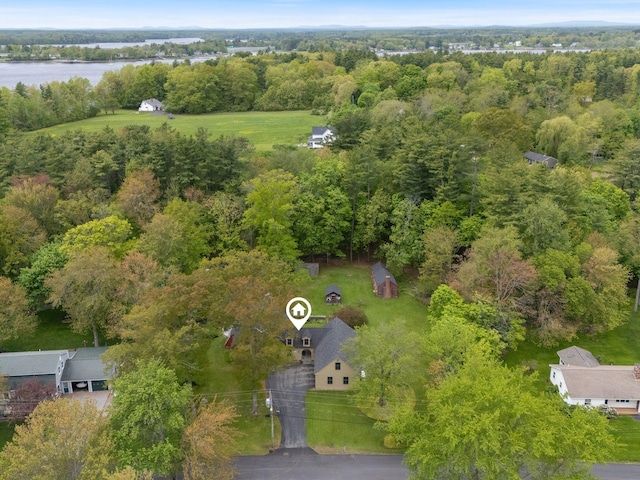 18 Laurel Ln, Eliot, ME 03903 - aerial view of a large body of water and a forest