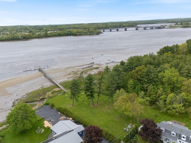 18 Laurel Ln, Eliot, ME 03903 - aerial view of property and surrounding area featuring a large body of water