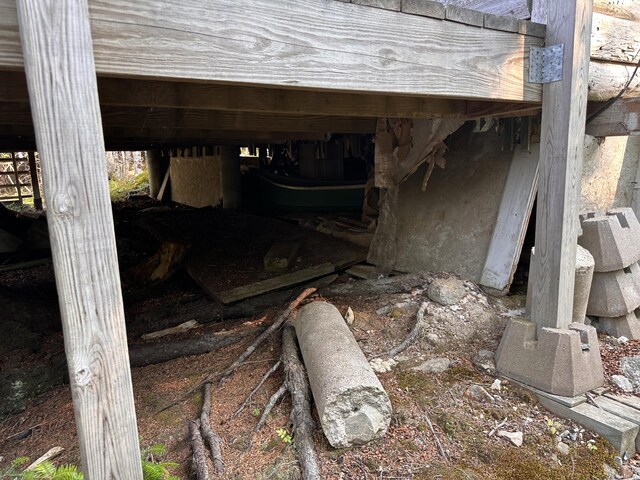 734 Duck Cove Rd, Roque Bluffs, ME 04654 - view of inside crawl space