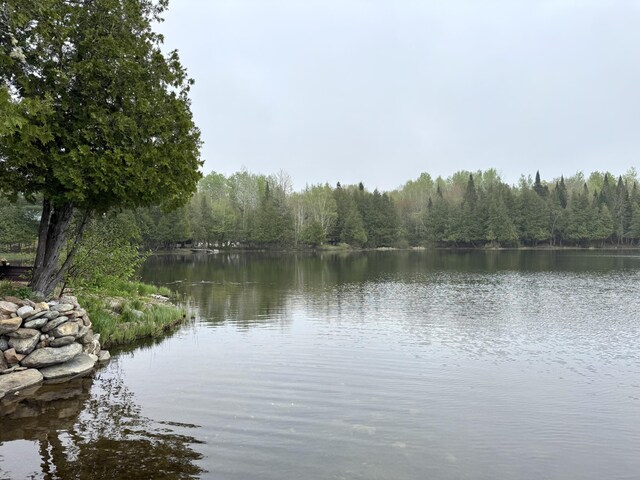 135 W Conroy Lake Rd, Monticello, ME 04760 - water view featuring a heavily wooded area