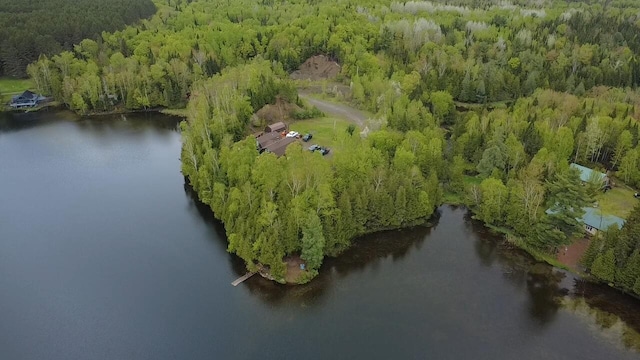 135 W Conroy Lake Rd, Monticello, ME 04760 - drone / aerial view of a large body of water and a forest