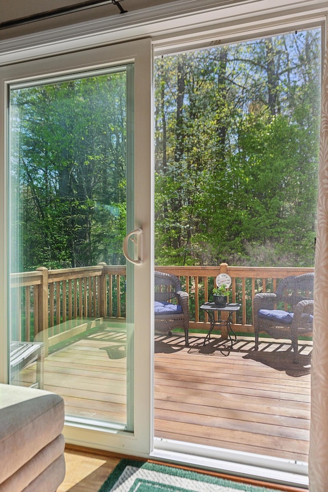 30 Agatha James Dr Unit 11, Kennebunk, ME 04043 - doorway to outside with wood finished floors