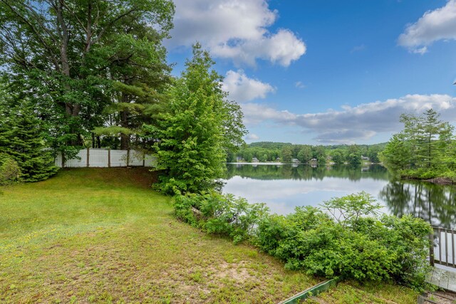 24 Emery Corner Rd, Limerick, ME 04048 - water view with a heavily wooded area