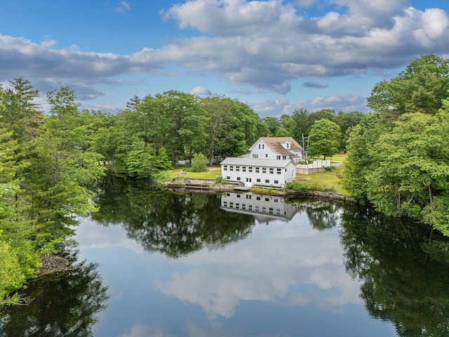 24 Emery Corner Rd, Limerick, ME 04048 - water view featuring a heavily wooded area