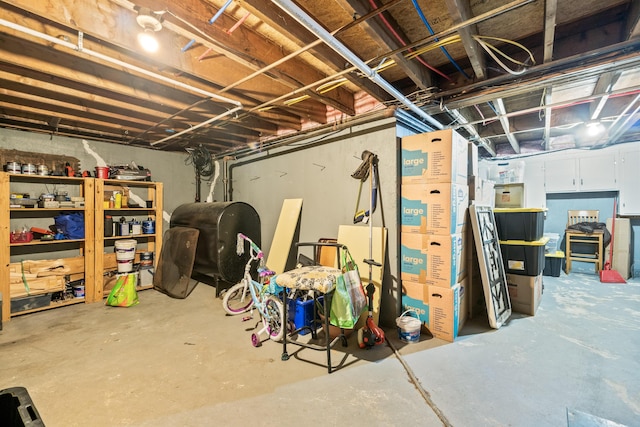20 Sunderland Dr, Auburn, ME 04210 - unfinished basement featuring oil tank