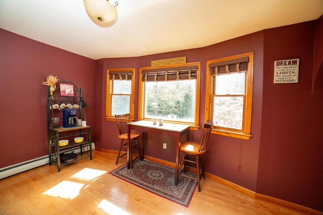 51 Brookview Dr, Bucksport, ME 04416 - home office with wood finished floors and a baseboard radiator