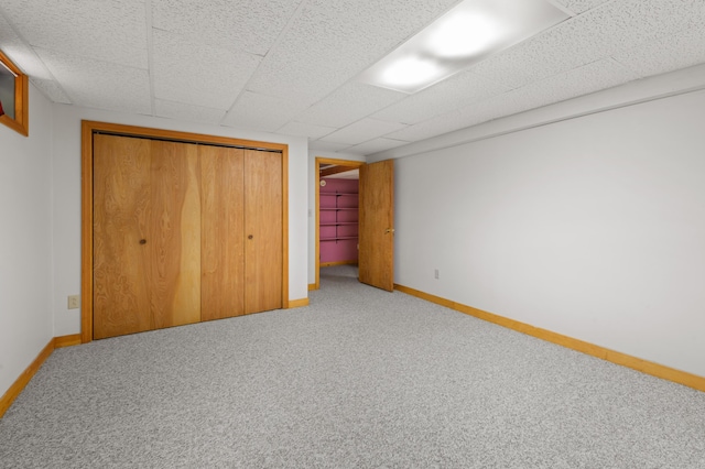 55 Woodland St, Fryeburg, ME 04037 - unfurnished bedroom with a closet, baseboards, and carpet floors