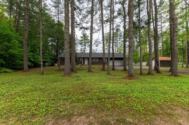 55 Woodland St, Fryeburg, ME 04037 - ranch-style home featuring a front yard
